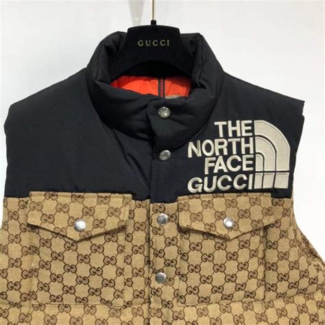 north face gucci puffer vest